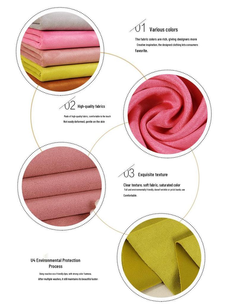 Luxury Snowflake Velvet Suede Air Layer Fabric - Thick, Stretchy, Soft, Delicate Knit