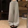 High Waist Straight Leg Pants Loose Wide Leg Pants Breathable Casual Pants Women  Gym