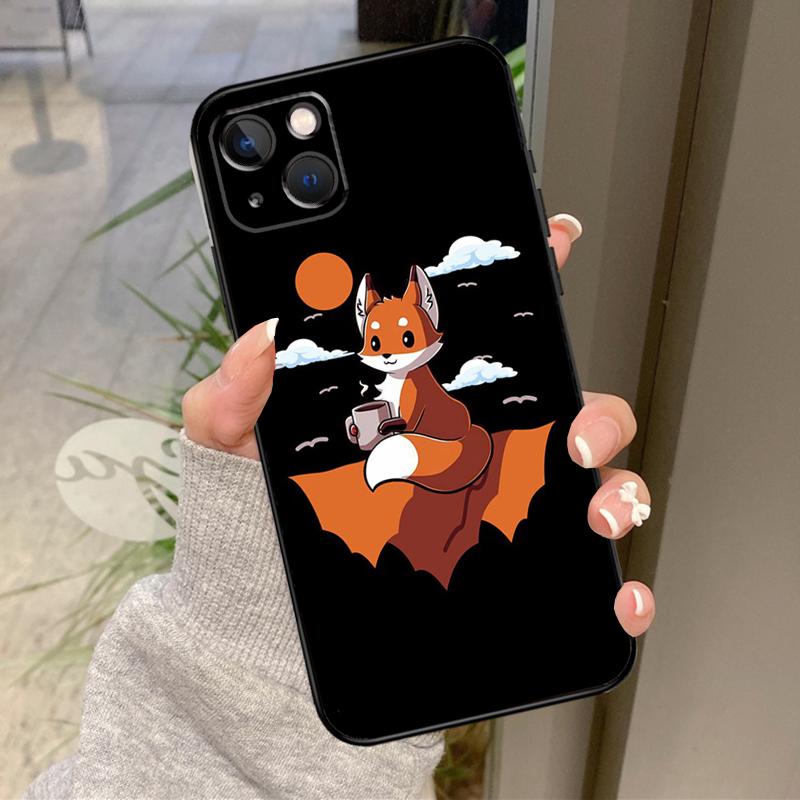 

Anime Funny Fox Case For iPhone 16 Pro Max 15 14 12 11 13 17 Pro Max Plus 12 13 Mini 16e 17 Air Back Cover iPhone 16 Pro