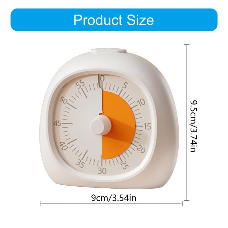 Visual Timer Children Selves-disciplines Tool Countdown 60-Minutes Timer Simple Twist Function For Easy Time Setting