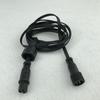 xConnect Type BLACK Flat 18AWG 3 Core Waterproof Extension Cable,one End with Male,the Other End with Female