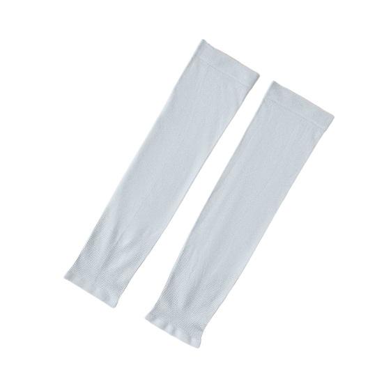 2Pcs Summer Ice Silk Arm Sleeves UV Protection Breathable Anti-slip Elastic
