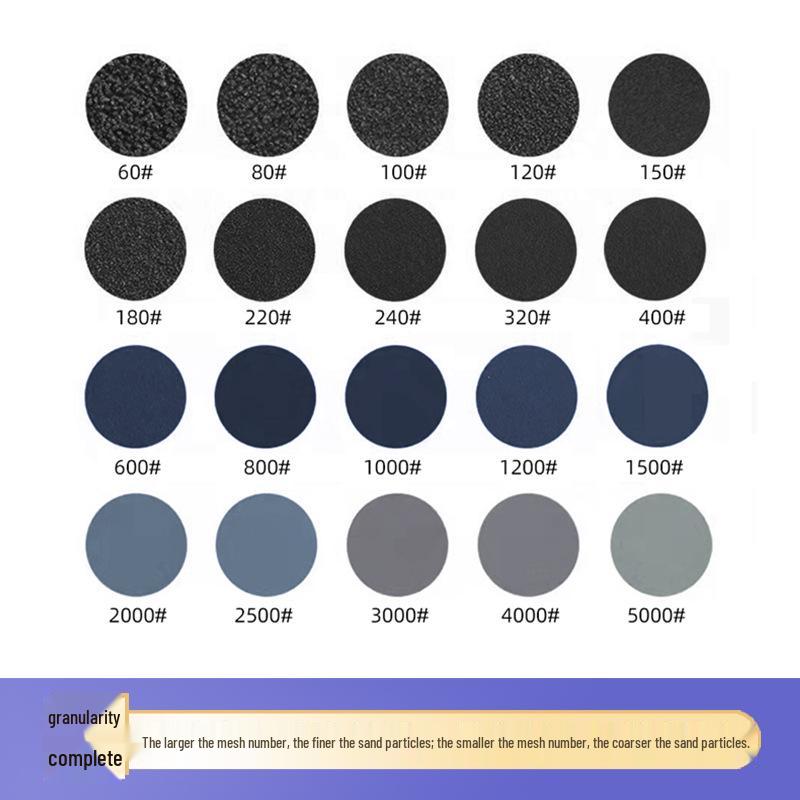 12-Inch Superfine Silicon Carbide PSA Waterproof Sandpaper - Dry/Wet Use, Adhesive Back