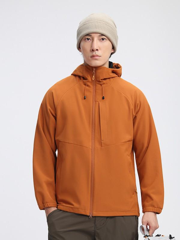 Big Brand Windproof Running Travel Jacket, Women's Soft Shell & Men's High-End Feel Hooded Rainproof Jacket for Autumn Winter.