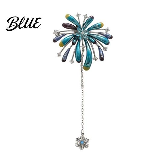 Allergy-free Brooch Women High-Gloss Rhinestones Irregular Flower Shape Lapel Alloy