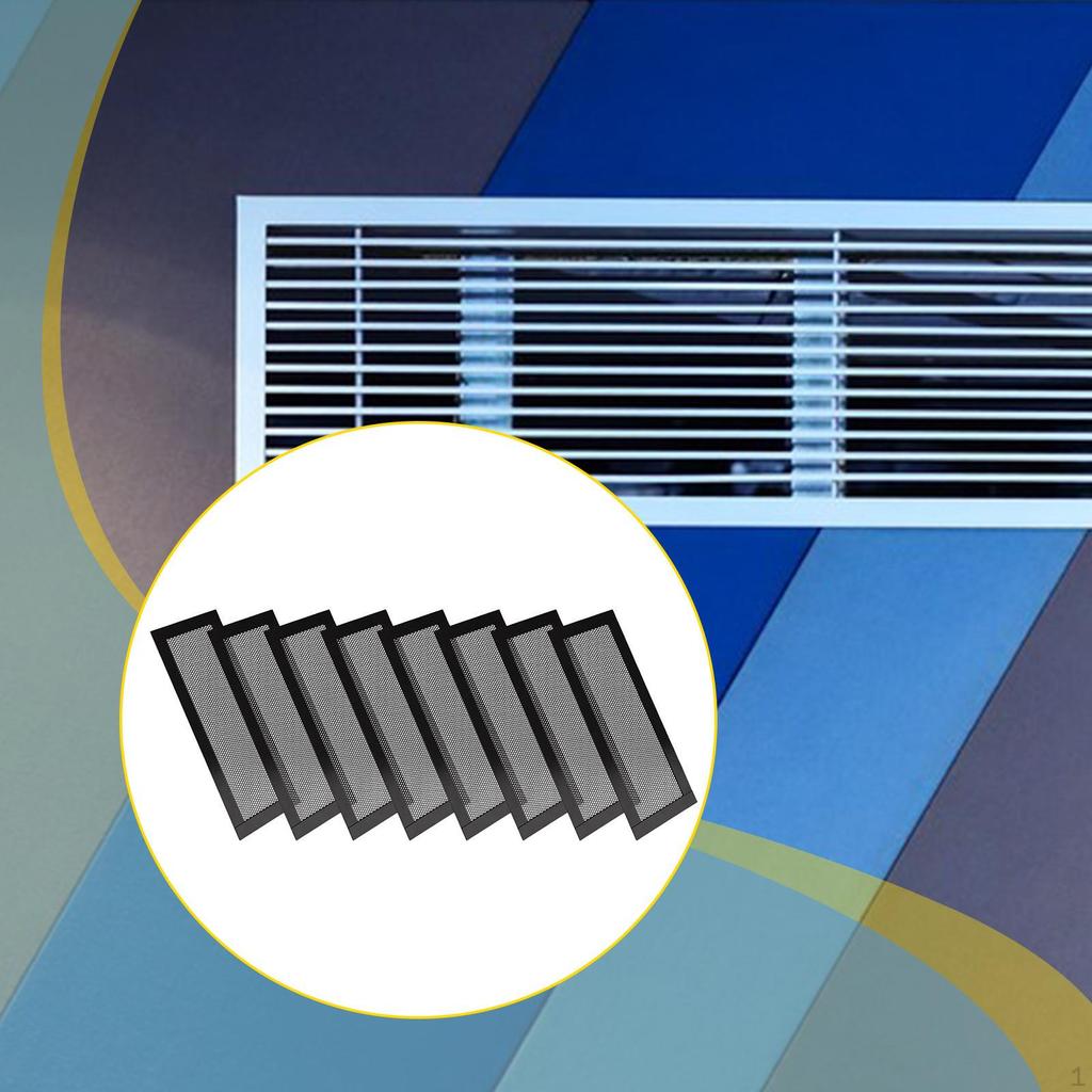 Floor Ventilation Grille Cover, Mesh Air Outlet PVC, Dustproof, for