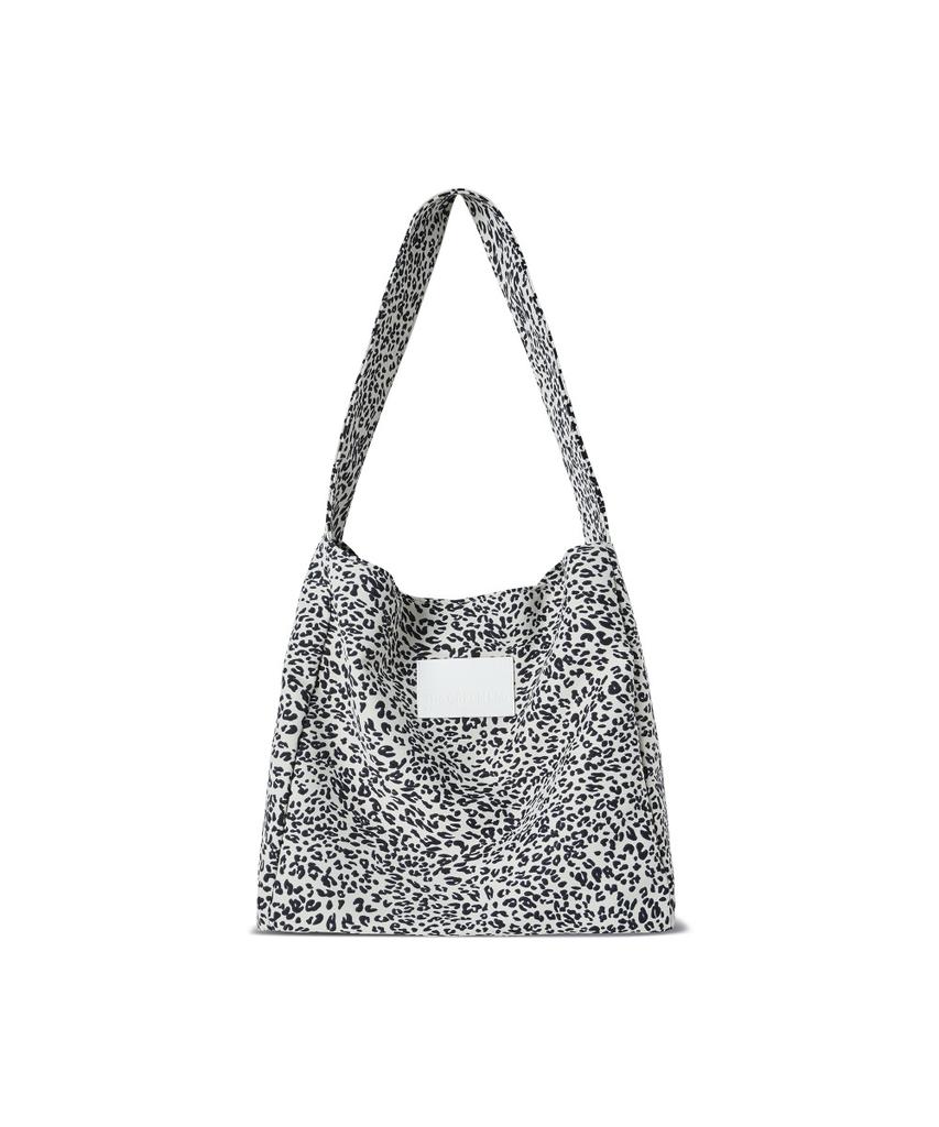 The Green Lab Leopard Print In-Pocket Shoulder Bag [Ivory]