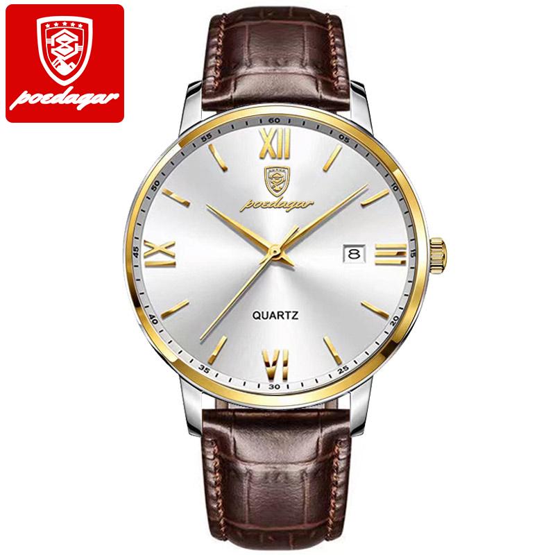 New Fashion Electronic Watch for Men Waterproof Luminous Quartz Watch Men Wrist High Quality Luxury Leather Men s Watch Quartz Watch