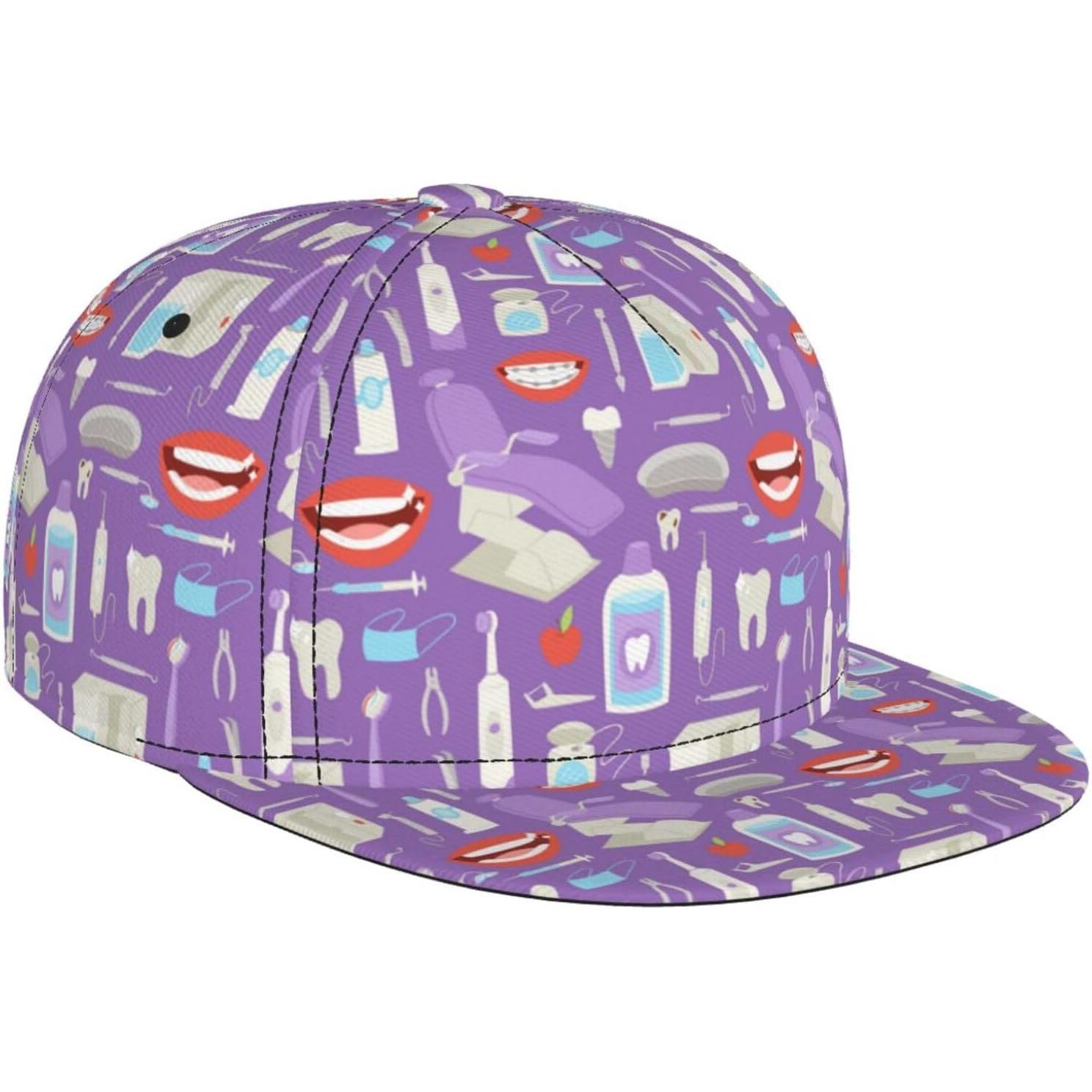 Freedom Outdoors Women's Purple Dentist Doctor Dental Hygienistss Baseball Cap For Men Adjustable Trucker Hat Snapback Sun Dad Cap Unisex Cm