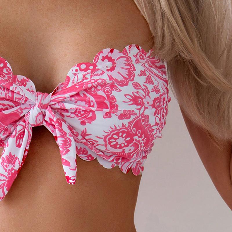 2025 New European & American Print Beach Bikini Swimsuit - Sexy Swimwear for Women