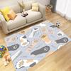 Cartoon Bear Rabbit Fish Paw Prints Carpet Mat Moon Clouds Stars Kids Rug for Living Room Bedroom Home Decoration Home Rug