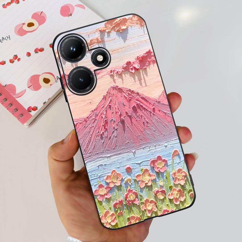 Cute Phone Case For Infinix Hot 30i Hot30 30 Play NFC 2023 Soft Silicone TPU Back Cover For Infinix Hot30i Hot 30 30Play
