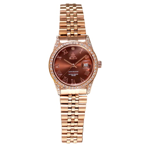 

Elgin унисекс формальные часы FK1402PG-CH Шоколадно-коричневый