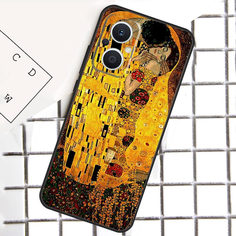 Starry Night Klimt Kiss Phone Case For OPPO Reno 7 8 Lite 8T 10 11 12 13 14 Pro 14F OPPO Find X9 X8 X6 X5 Pro Cover