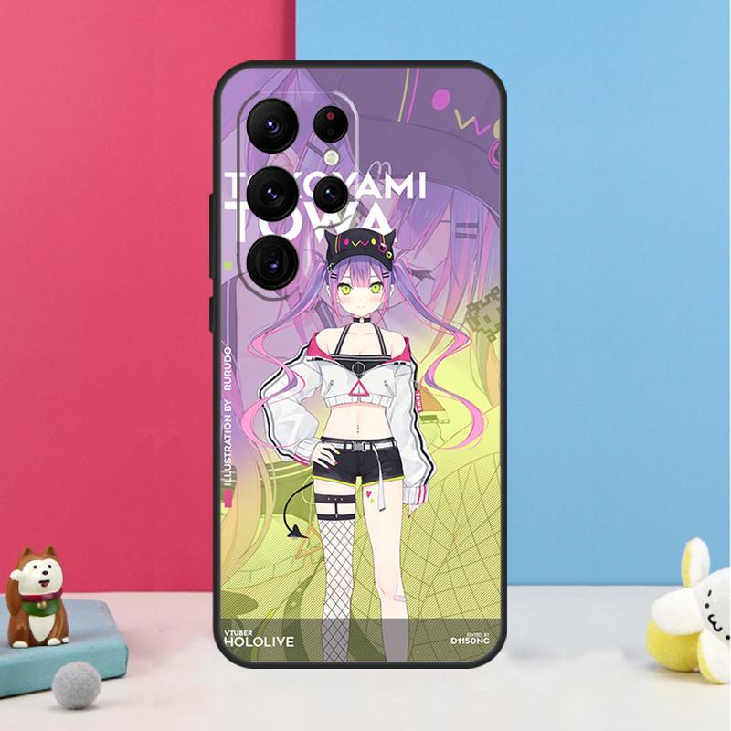 Tokoyami Towa Hololive Case For Samsung Galaxy S24 S26 Ultra S20 S21 S22 S23 S25 Plus S10 S25 FE Back Cover Shell