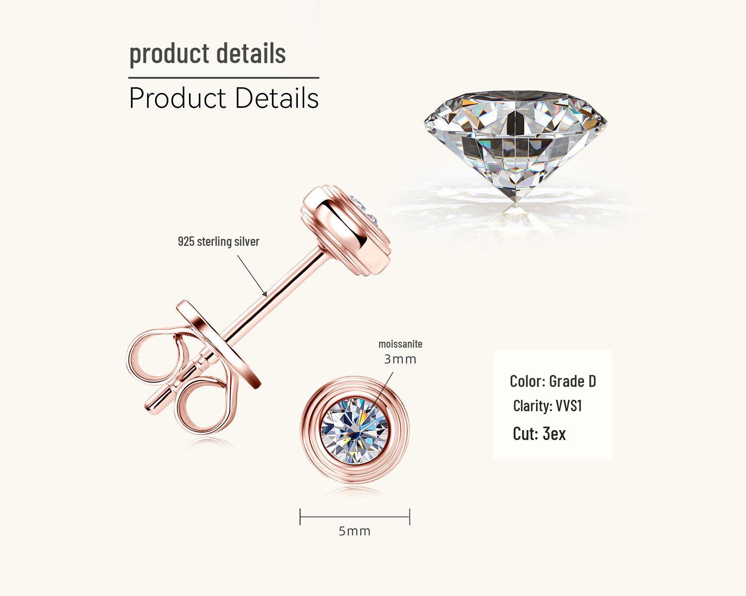 

Elegant Moissanite Pendant: Minimalist Flying Saucer Necklace for Women, Versatile and Stylish Design Sense. 0.1 Carat + 0.1 Carat