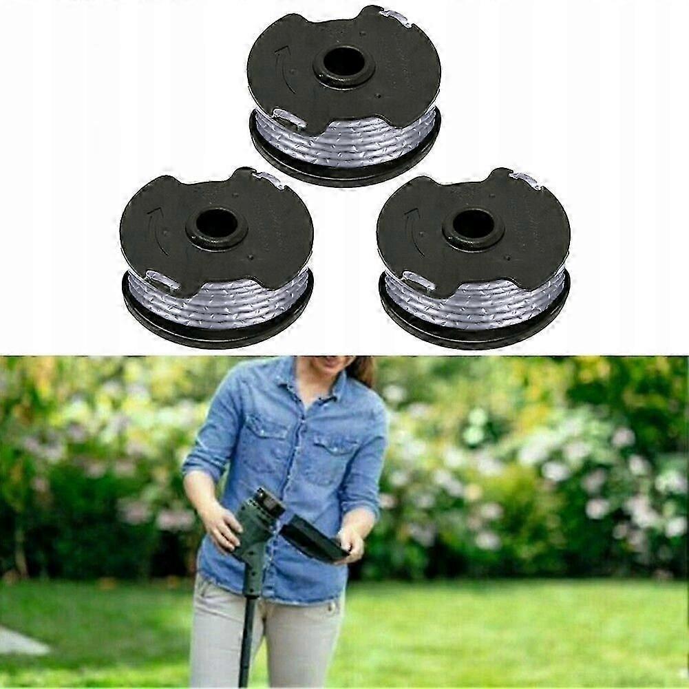 For Parkside Trimmers Set of 3 Replacement Spools with 4 Meter Cutting Line for Professional Grass Trimming and Lawn Maintenance