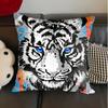 Decorative Pillowcase Decor 40X40 Kawaii Colorful Tiger Cushion Covers 45X45 Cushions Cover Home And Decoration Living Room