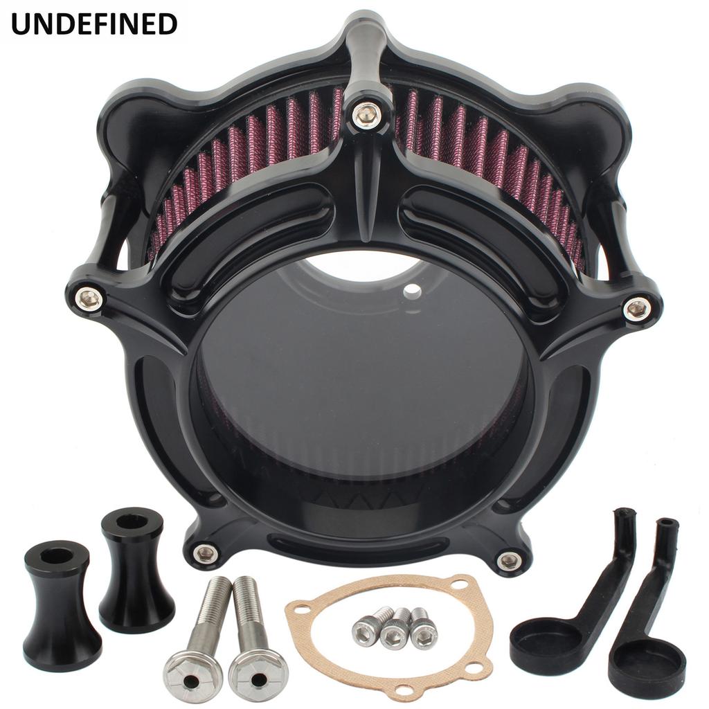 Air Cleaner Filter Intake For Harley Twin Cam EVO Dyna Softail FXST Touring Road King Street Glide 1993-1999 Motorcycle Clear