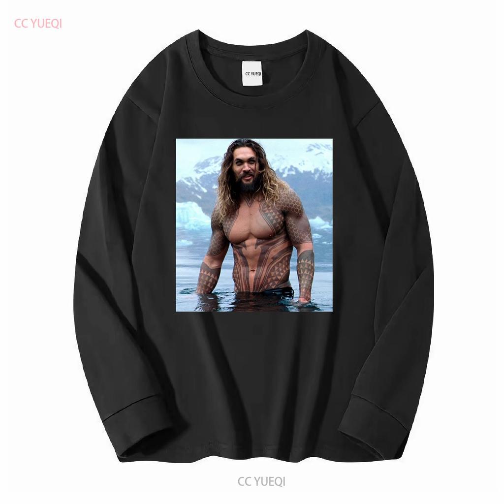 HOT Jason Momoa Classic T Shirt Size S 5XL Best Vintage Washed Comfortable Stretched Soft Streetwear Slightly Fashion