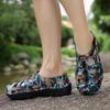 Sandali Estivi da Uomo Outdoor Antiscivolo Suola Spessa Comodi Morbidi Scarpe da Spiaggia da Uomo Leggeri Piattaforma EVA Sandali per Guadare l'Acqua