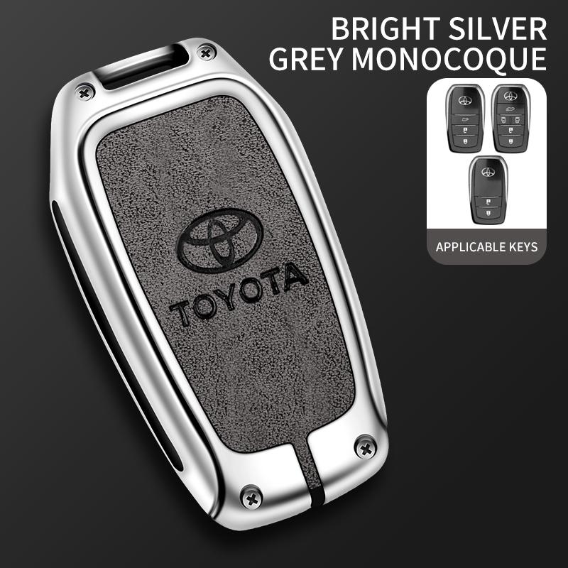 Car Key Case Cover Shell For Toyota Land Cruiser 200 Prado Crown Yaris Cross Hilux Innova Fortuner Camry Alphard PREVIA Vellfire