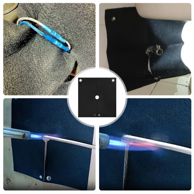 High Temperatures Resistant Fire Retardant Welding Blankets, Soft Carbon Felt Mat, Safe Heat Barrier For Soldering Work
