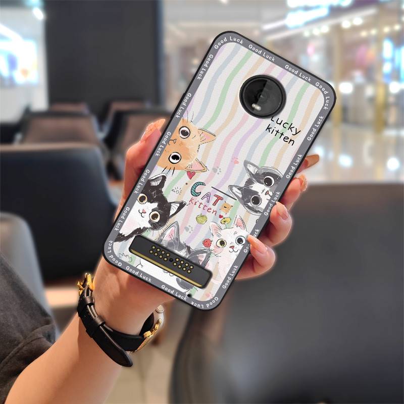 Durable Protective Phone Case For MOTO Z4 Play Graffiti Phone Pouch Cartoon Anti-knock TPU Waterproof Cute Soft Case