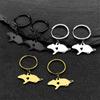 Süße kleine Maus Ohrringe für Damen Herren Edelstahl Gold Silber Farbe Niedliche Ratte Haustier Liebhaber Hängende Ohrringe Schmuck