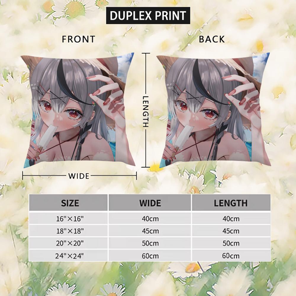 Sexy Sakamata Chloe Pillow Case For Car Sofa Decorative Home Double-sided Print Plush Square Throw Pillow Cushion Cover