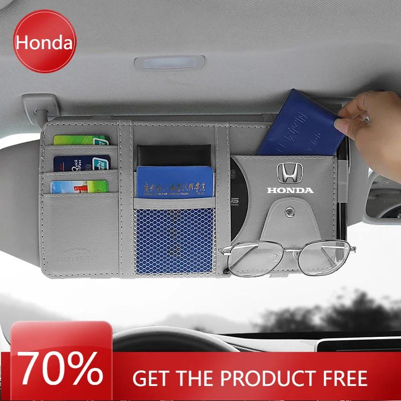 Car Hot 2025 Car Sun Visor Point Type Multi-function Storage Bag Car Accessories For Honda Civic Accord Crider City XRV CRV HRV