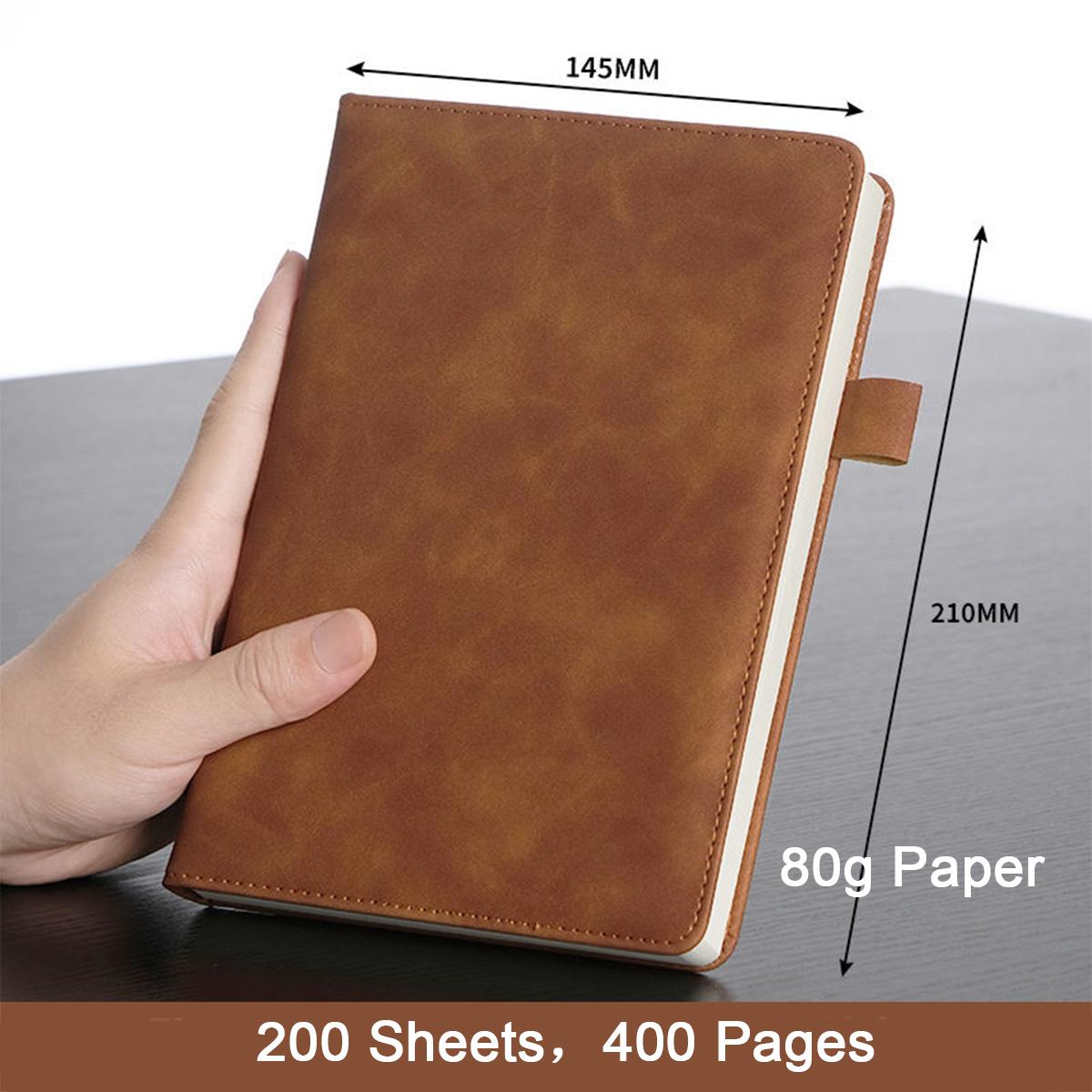 

Большой кожаный блокнот формата А4/А5, линованные страницы, книга для записи деловых встреч, студенческий дневник, предметная тетрадь, 200 листов, 400 страниц A5