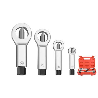 Rozłupywacz do nakrętek 4 szt., twarda stal, zardzewiały, złamany, wyciągacz do nakrętek 75 mm-145 mm