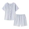 Pajamas women's summer pure cotton short-sleeved shorts thin casual relaxation cotton large size can be worn outside loungewear set