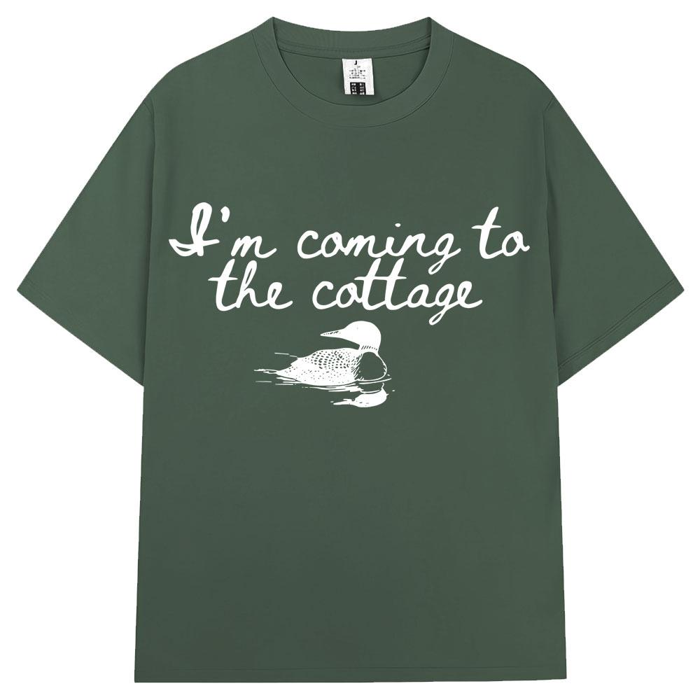 Heated Rivalry Funny Meme Graphic T Shirts Im Coming The Cottage Hollanov Unisex Women Humor Fashion Tshirt Oversized Cotton Tees