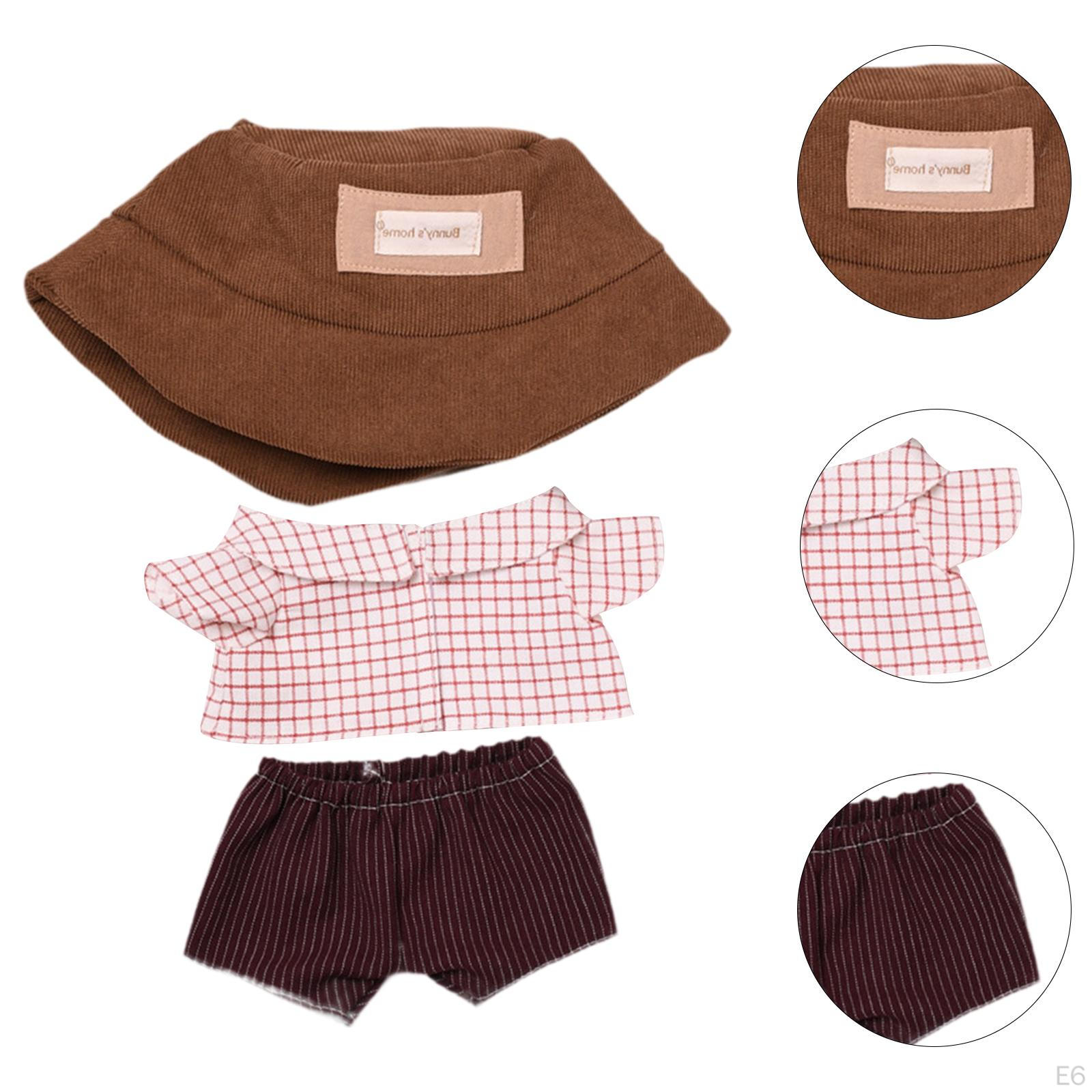 3 шт. Кукольная рубашка с шортами и шляпой — фото 9