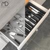 Kitchen Drawer Organizer for Cutlery, Extendable Kitchen Insert, Black