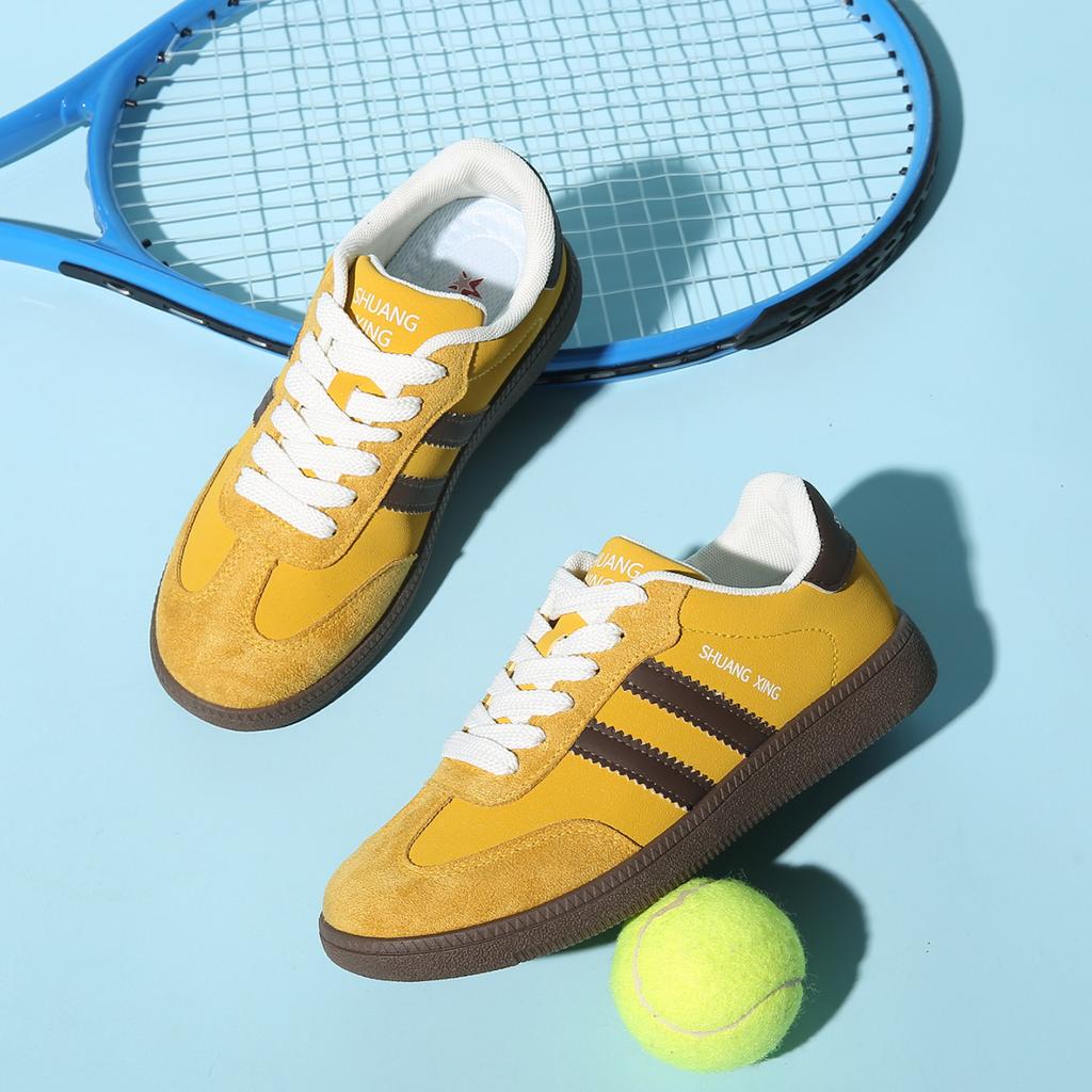 Color Matching Flat-soled German Training Shoes 2025 Spring and Autumn Women's Shoes Comfortable Sports Shoes College Style Men's Board Shoes