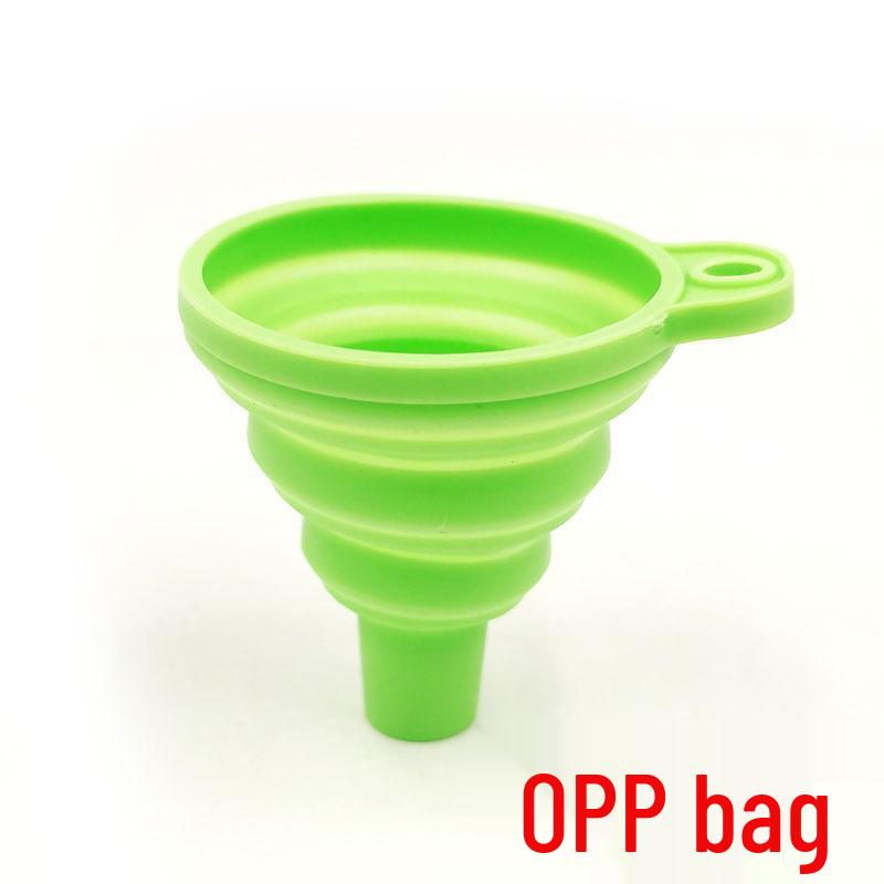 

Telescopic Long Neck Folding Kitchen Funnel - Candy Color, High Temperature Resistant, Ideal for Liquid Filling and Oil Transfer Opp Bag