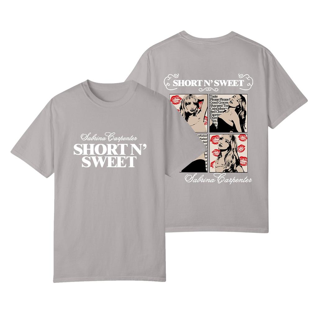 Damen bedrucktes Oberteil mit kurzem Arm und V-Ausschnitt