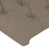 Maison Exclusive - Tête de lit Taupe 100x7x118/128 cm Tissu