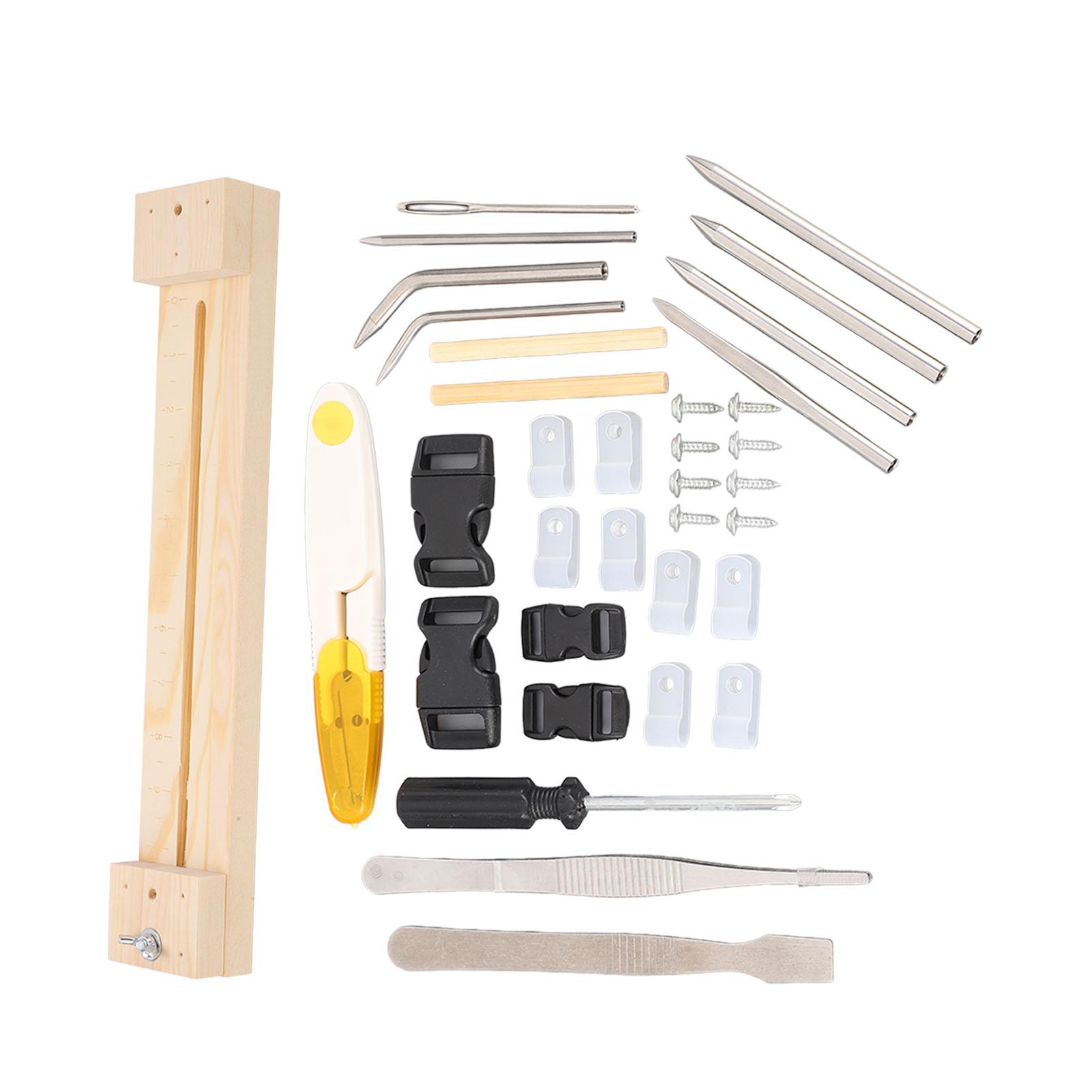 Paracord Bracelet Weaving Tool Set Paracord Bracelet Jig Kit Weaving Adjustable Length DIY Craft Maker Tool