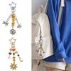 Trendy Keychain Stylish Key Holder Women Jewelry Sun Car Bag Accessories Fashion Key Jewelry Alloy Texture for Woman