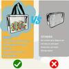 Large Toy Storage Bags Reusable Clear PVC Board Game Pouches Travel Waterproof Organizer Bags for Books Building Blocks Puzzle
