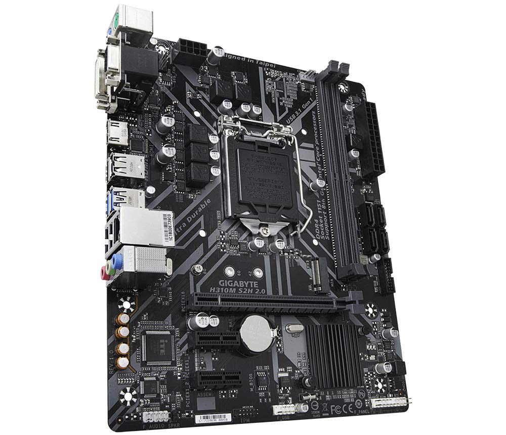 GIGABYTE H310M S2H Motherboard H310 MB4623 2.0 M-ATX [Intel Chipset]