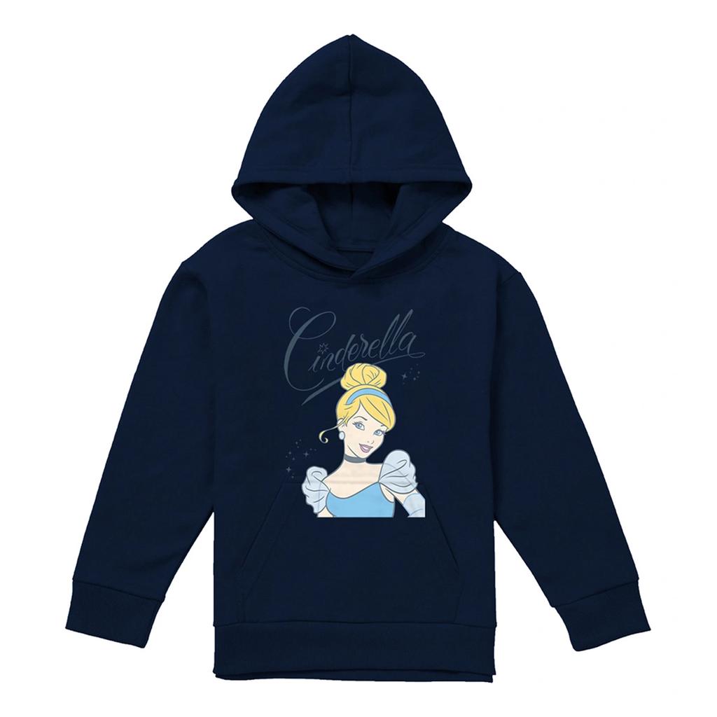 Cinderella Childrens/Kids Headshot With Fancy Script Hoodie