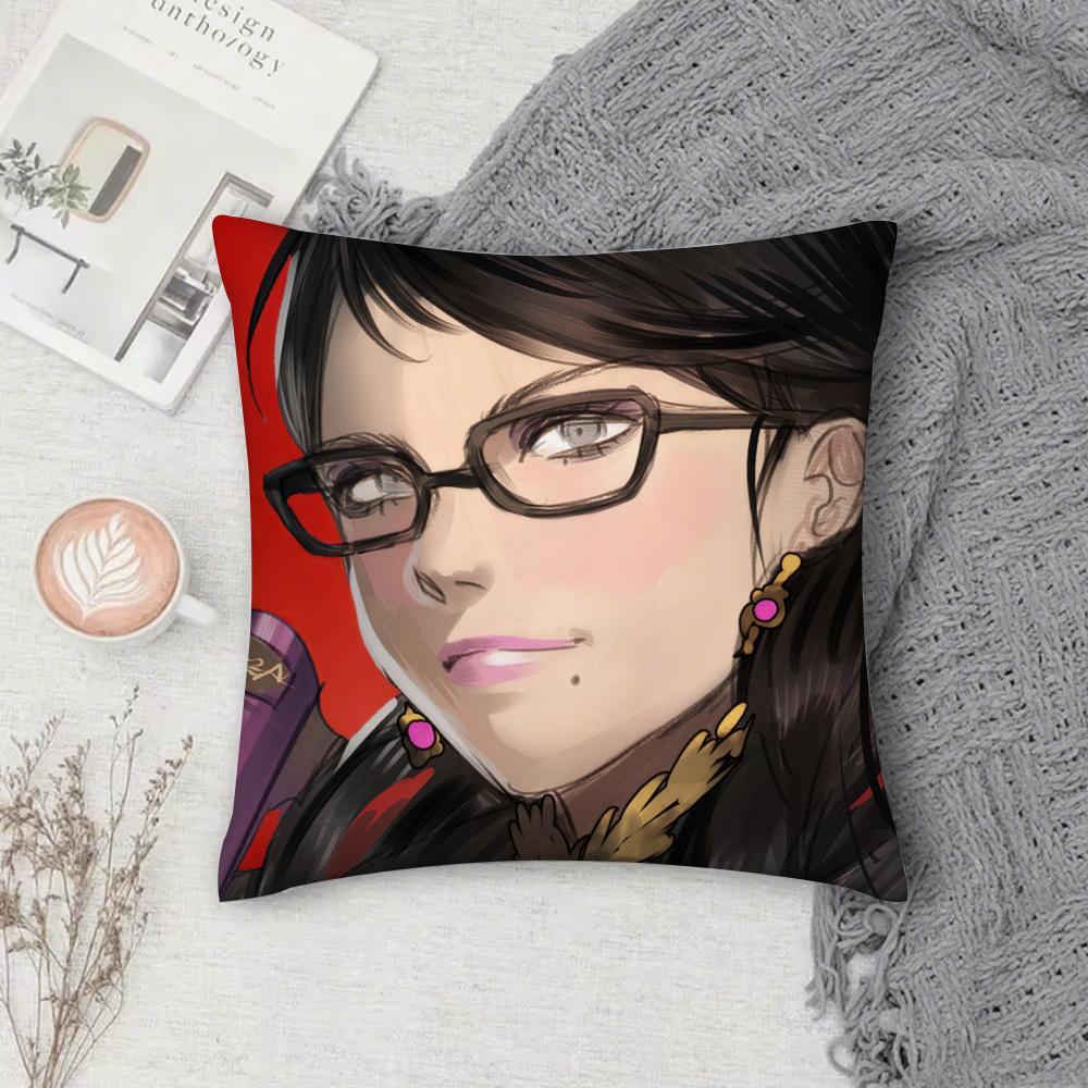 Spiel B-Bayonetta 3 Kissenbezug Quadratisch Sofa mit für Muster bequeme Kissenanzug für Raum
