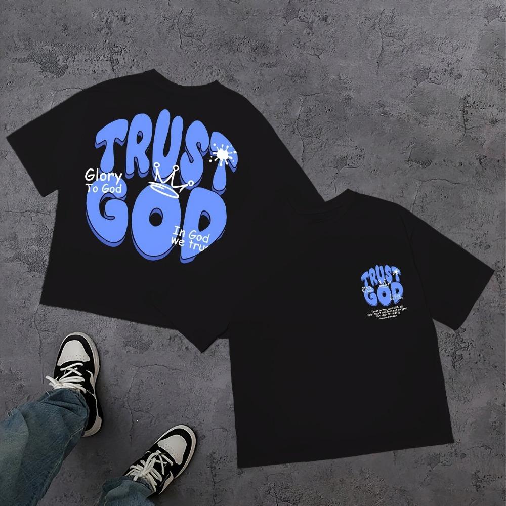 Men s Summer Short-sleeved Printed T-shirt, Casual and Simple Cotton Short-sleeved Sportswear S