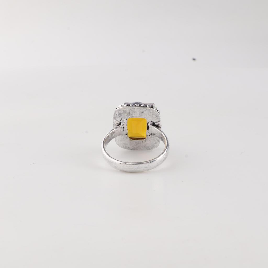 Natural Citrine Gemstone 925 Sterling Silver Handmade Jewelry Beautiful Ring For Wife RR-74-4