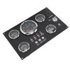 85mm Instrument Panel Gauge Set 24V 0 to 3000RPM Water Temperature Oil   Oil Pressure with Key for Boat Yacht